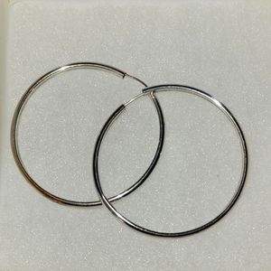 Retired Silpada Designs Sterling Silver Hoop Earrings